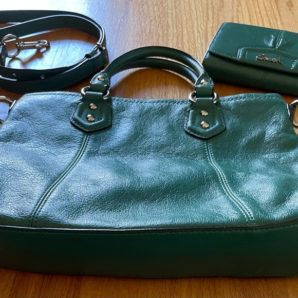 EUC Coach "Ashley" Mini Tote/Crossbody + Wallet - Picture 9 of 12